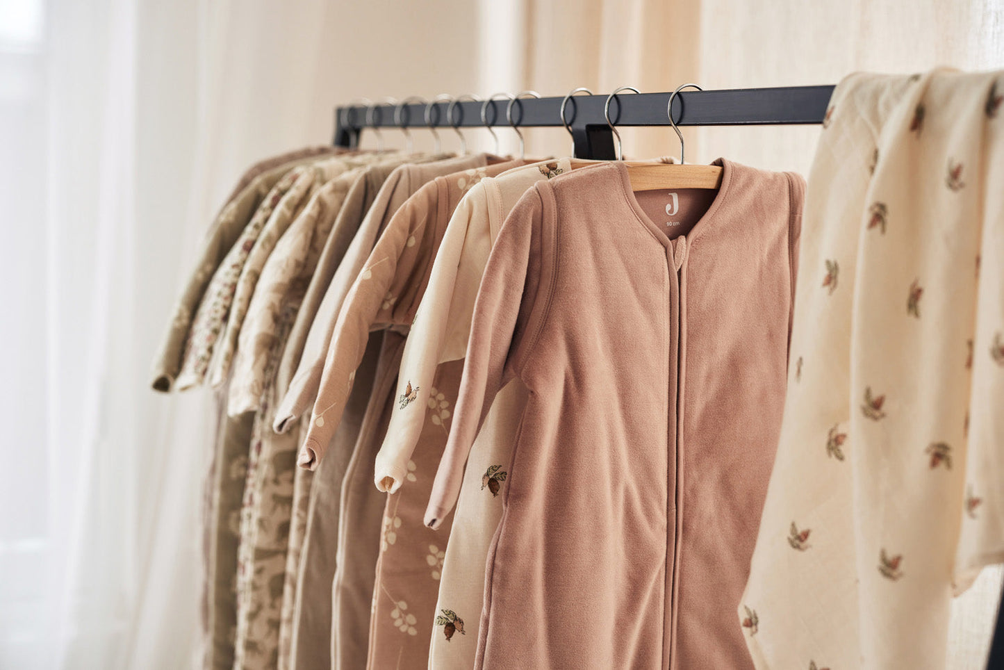 Baby Slaapzak met Afritsbare Mouw - Velvet Wild Rose