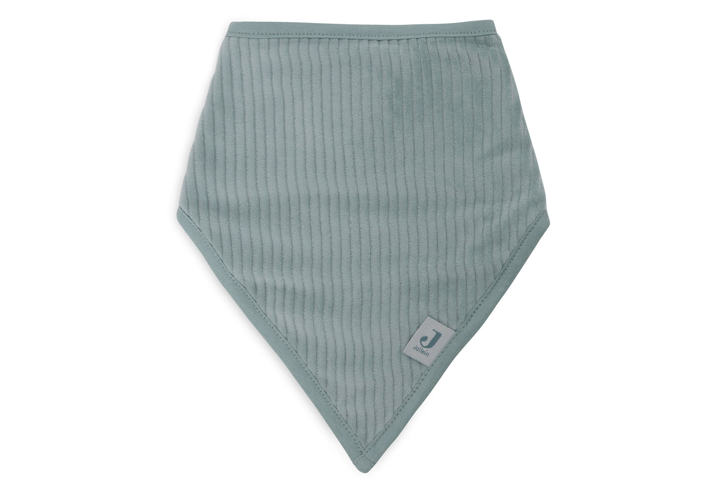 Bib Bandana Velvet Rib - Sea Green/Ivory - 2 Pieces