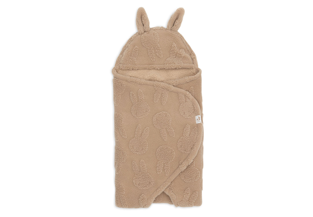 Wikkeldeken Miffy Jacquard Teddy - Biscuit