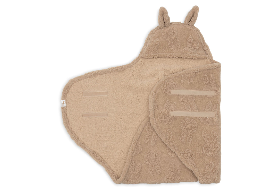 Wikkeldeken Miffy Jacquard Teddy - Biscuit