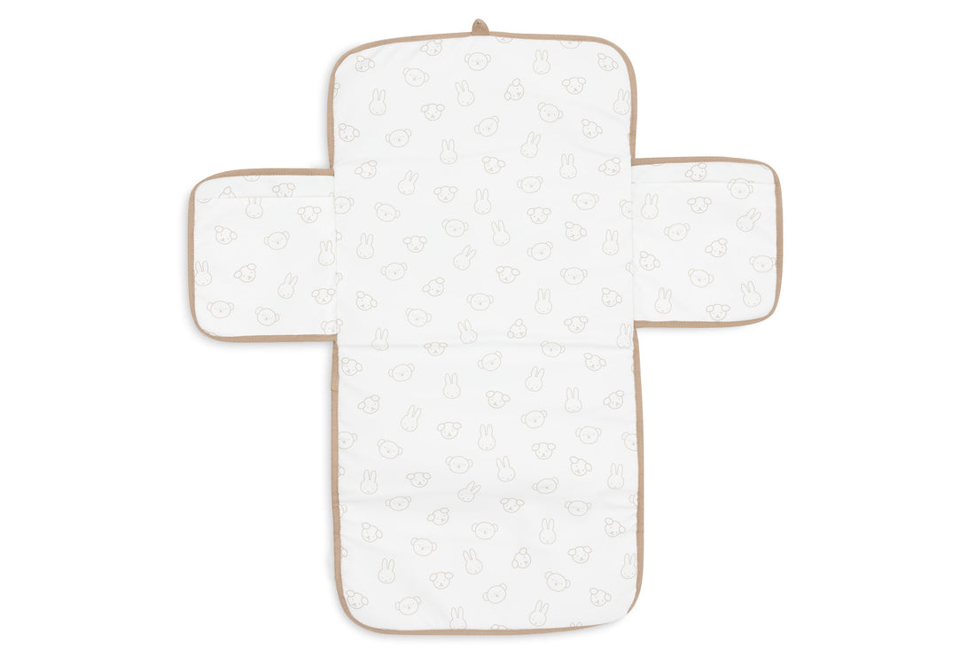 Verschoningsmat met Opbergvak Miffy Jacquard Teddy - Biscuit