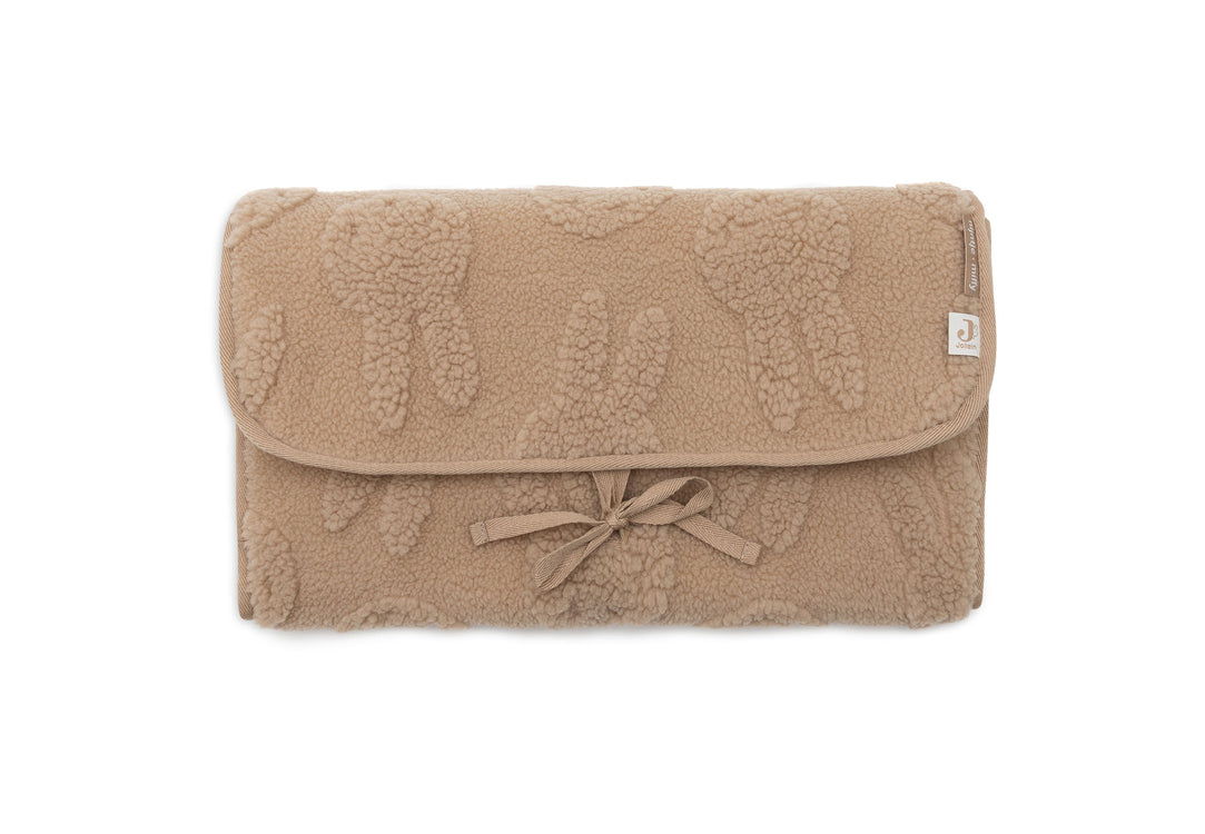 Verschoningsmat met Opbergvak Miffy Jacquard Teddy - Biscuit