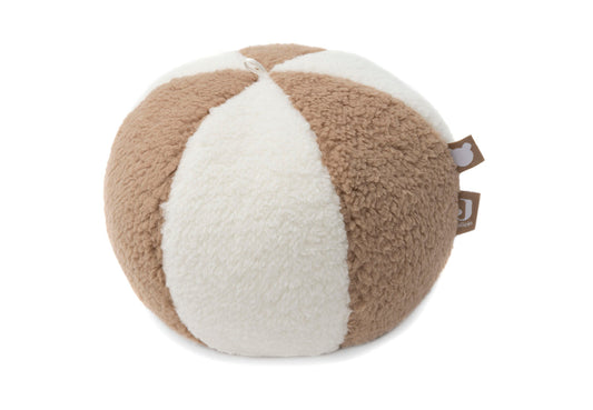 Fabric Play Ball - Ivory/Biscuit