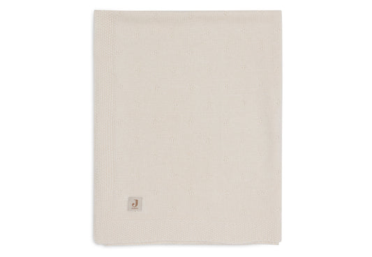 Deken Wieg 75x100cm Cosy Knit - Ivory