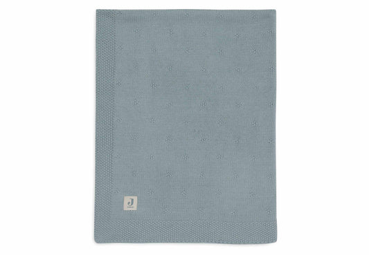 Deken Ledikant 100x150cm - Cosy Knit Sea Green
