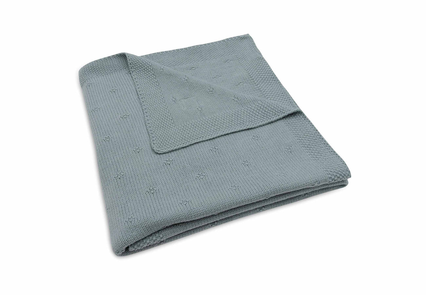 Deken Ledikant 100x150cm - Cosy Knit Sea Green