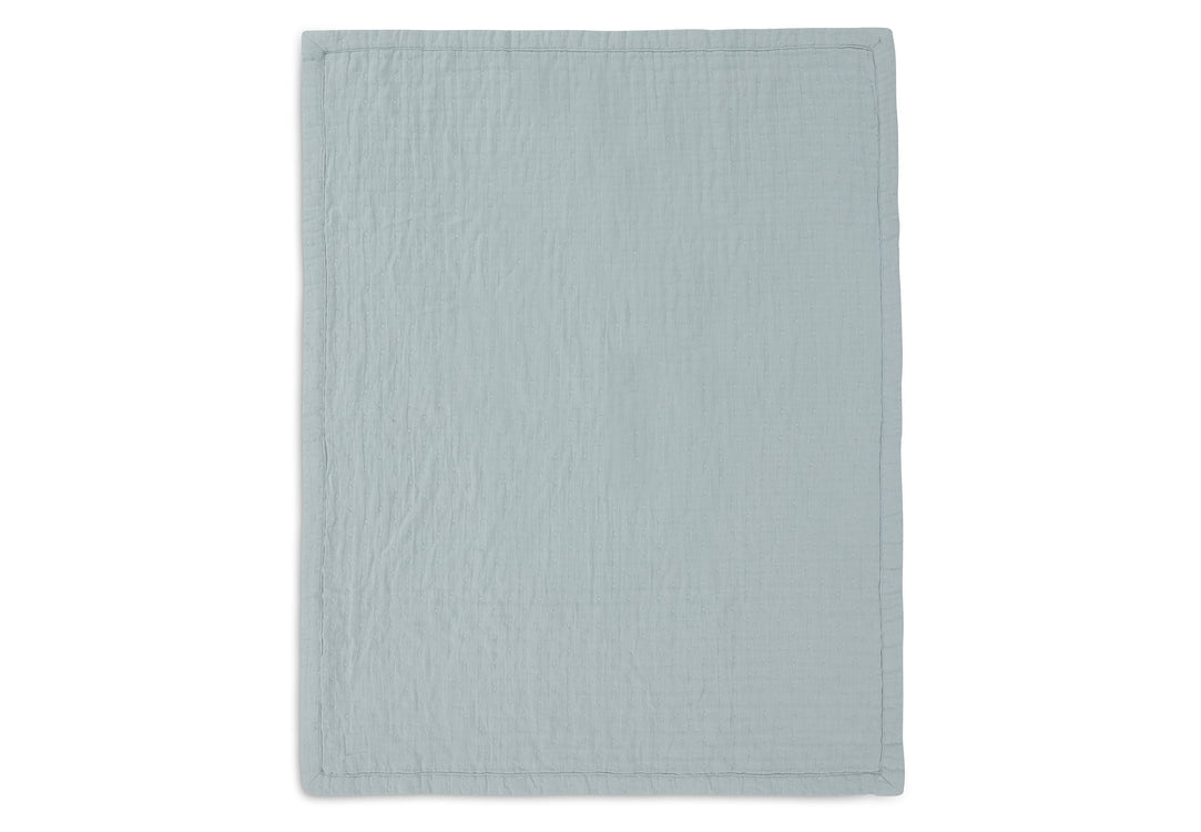 Deken Hydrofiel 75x100cm Jacquard - Sea Green - GOTS