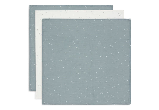 Hydrofiele Doek Small 70x70cm Twinkling - Sea Green - 3 Stuks