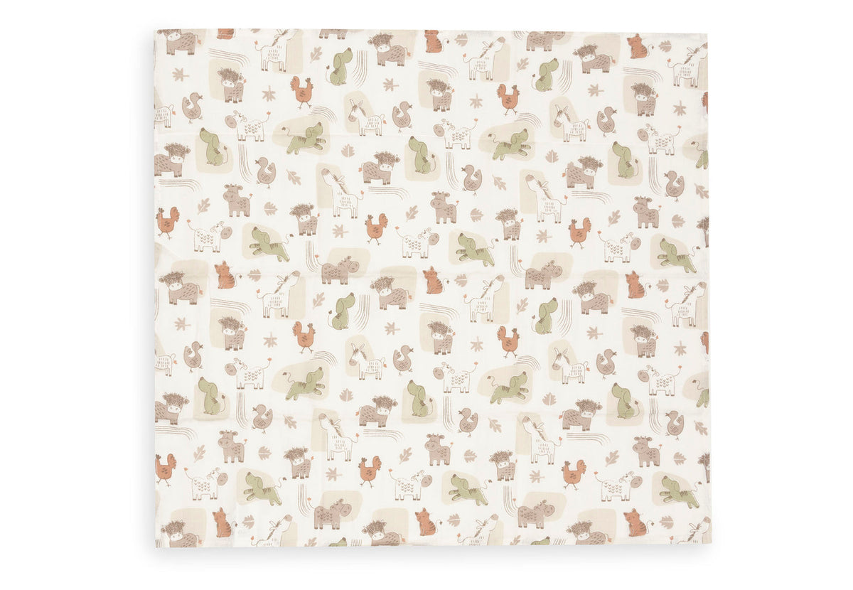 Hydrofiele Doek Small 70x70cm - Barn Buddies - 3 Stuks