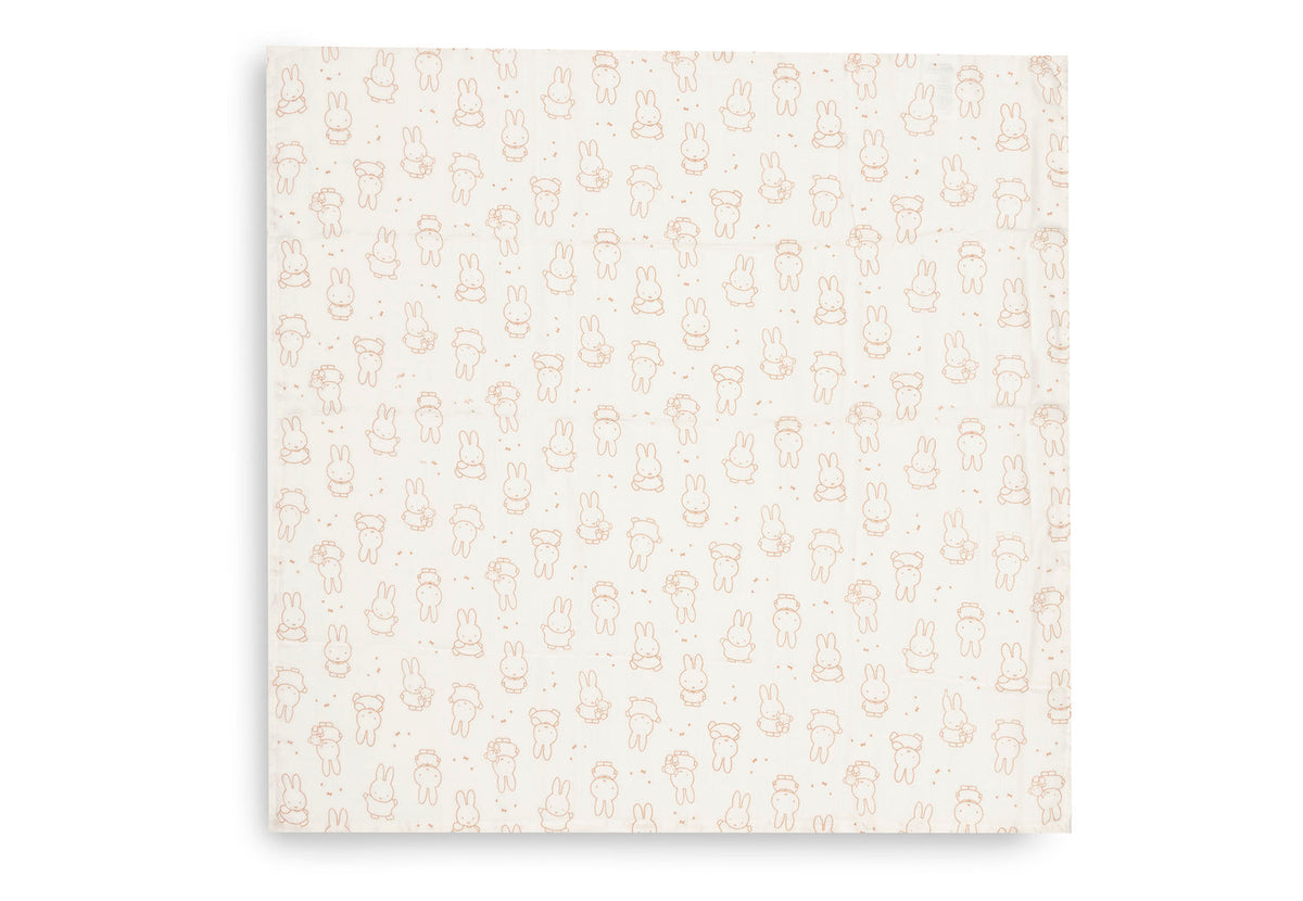 Hydrofiele Doek Small 70x70cm Nijntje Moments - Light Terra - 3 Stuks