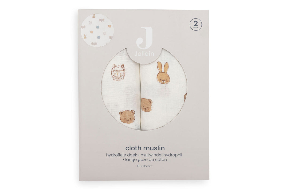 Hydrofiele Doek Large 115x115cm - Jollies - 2 Stuks