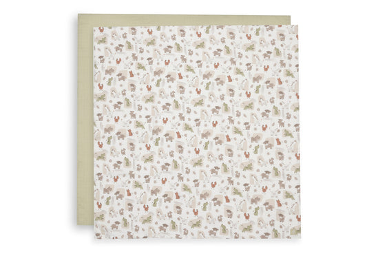 Hydrofiele Doek Large 115x115cm - Barn Buddies - 2 Stuks