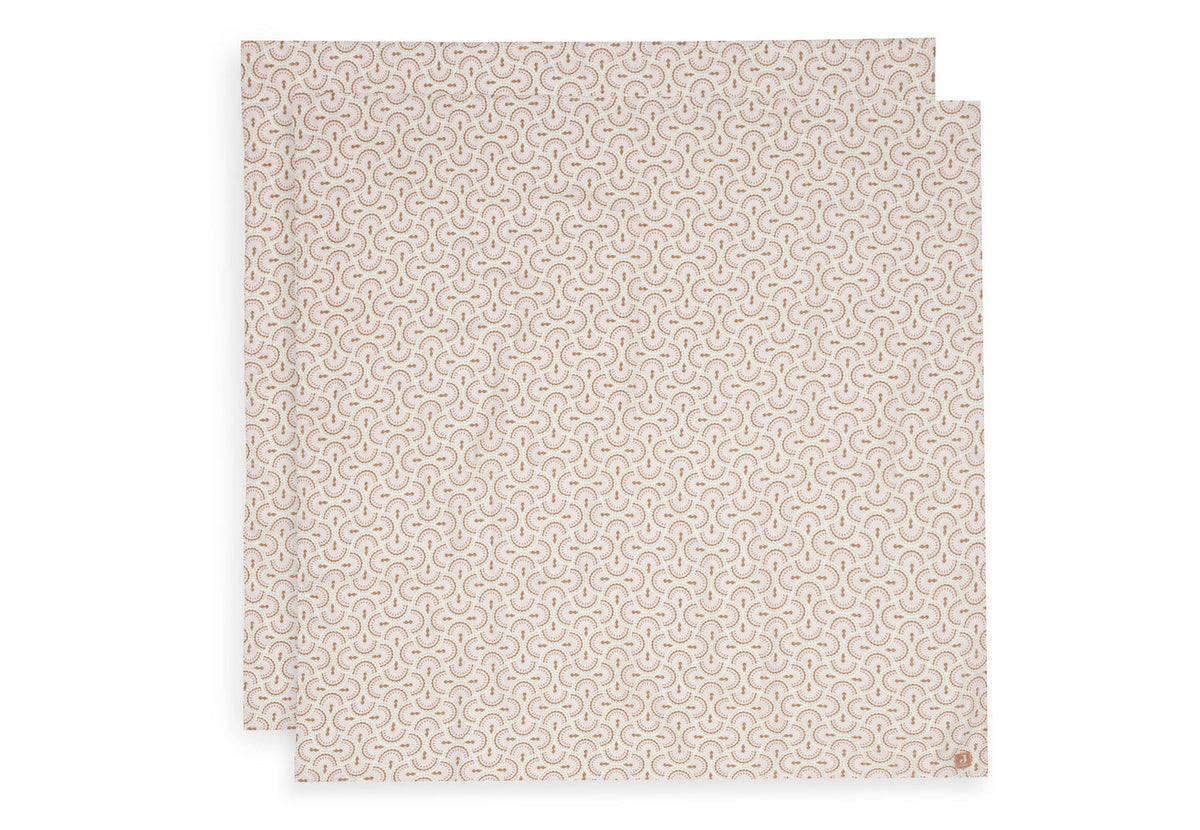 Hydrofiele Doek Large 115x115cm - Soft Plumes - 2 Stuks
