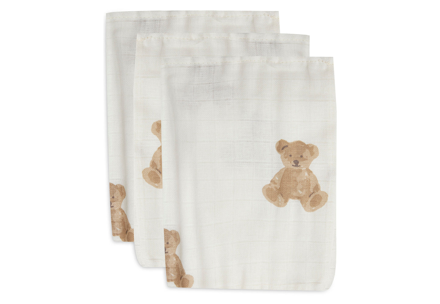 Muslin Cloth - Teddy Bear - 3 Pieces