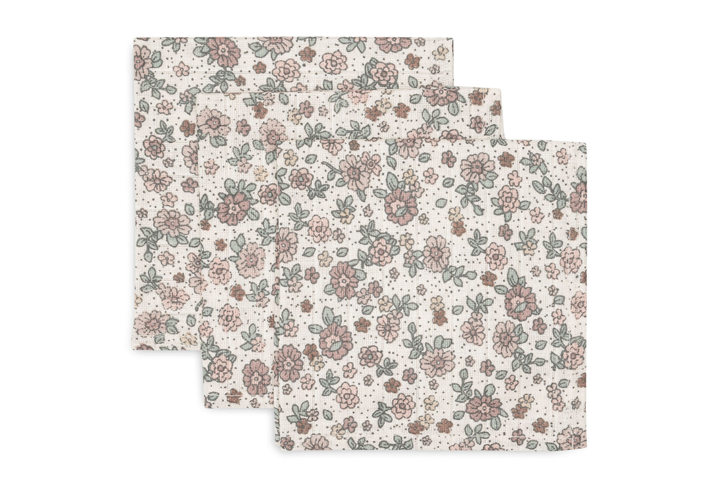 Hydrophilic Mouth Cloth - Retro Flowers - 3 Pieces