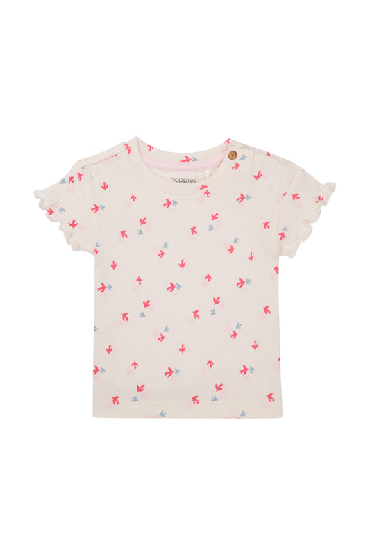 T-shirt Moapa - Animals pattern Off white