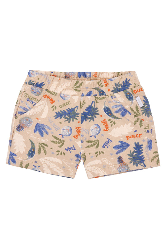 Short Othon - Fruit pattern Sand/Nude