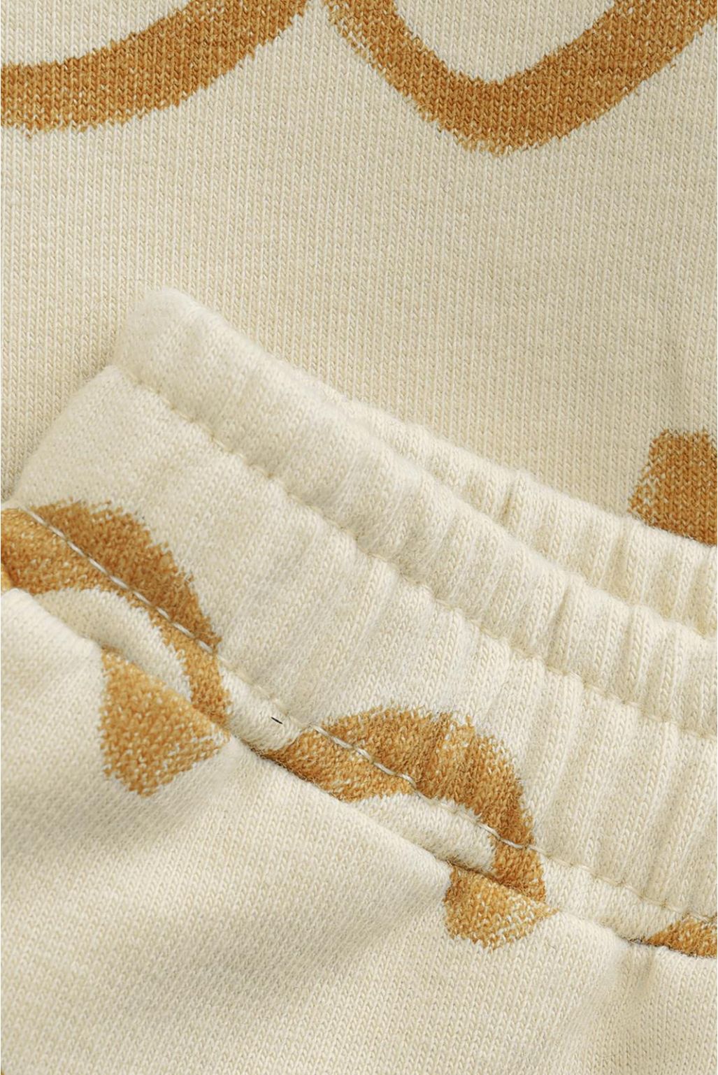 Broek Tanton - Abstract Pattern Off White