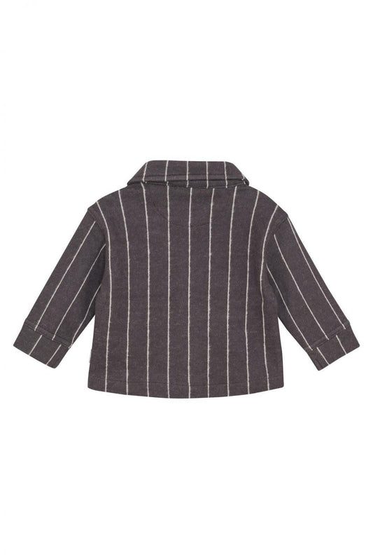 Vest Seeley - Stripe Pattern Dark Grey