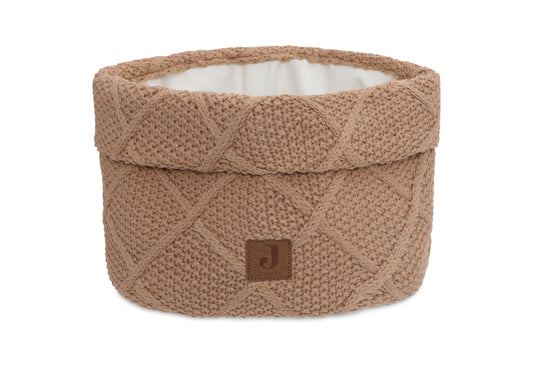 Changing basket Check Knit - Biscuit