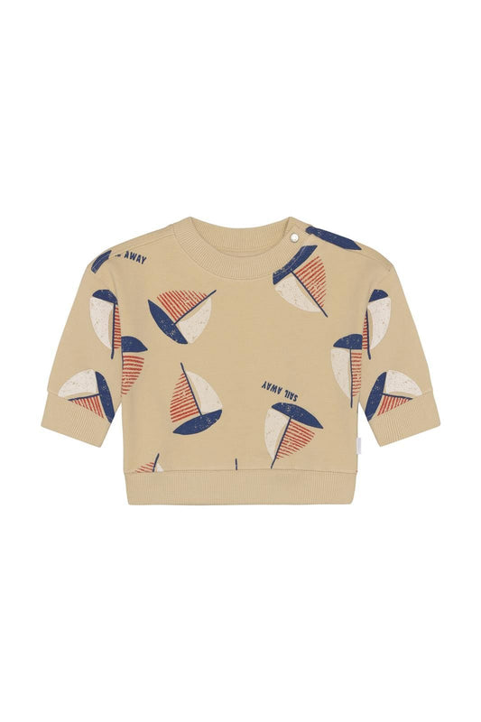 Sweater all over print - Egret