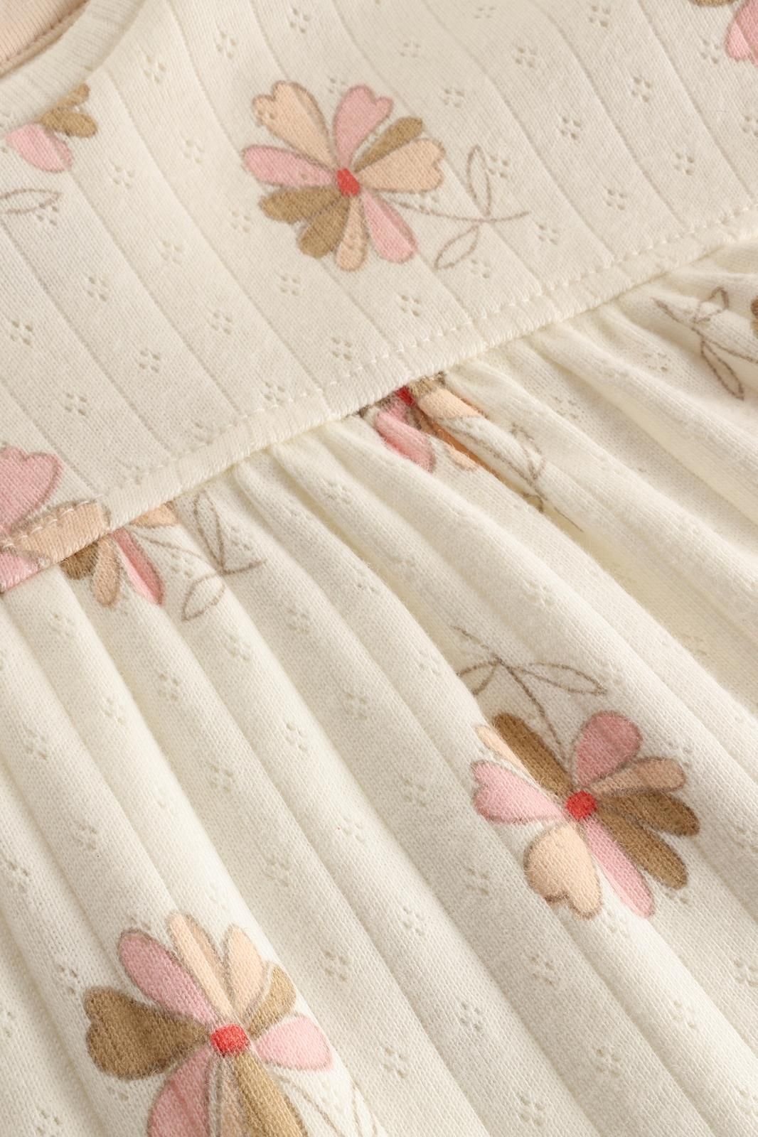 Jurk all over print - Egret