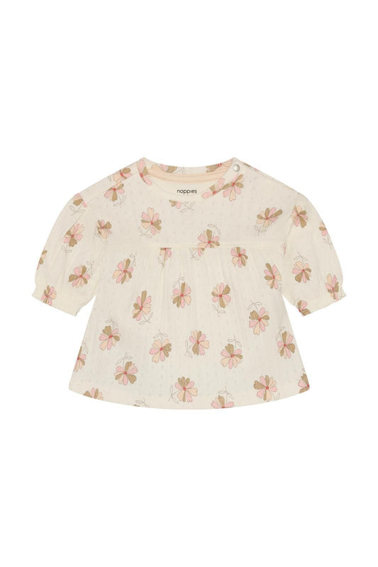 Jurk all over print - Egret