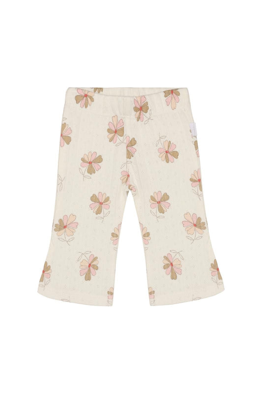 Legging flared all over print - Egret