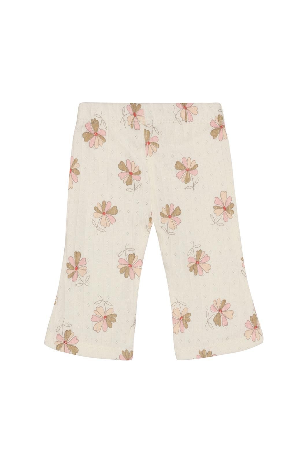 Legging flared all over print - Egret