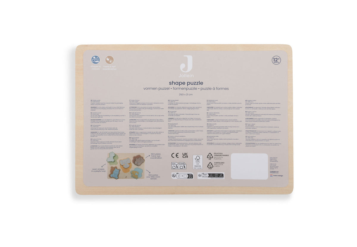 Houten Vormenpuzzel - Jollies