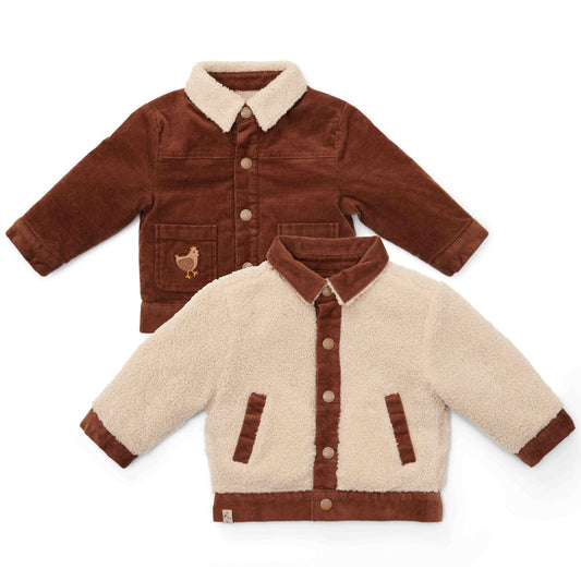 Reversible jas Brown/Sand