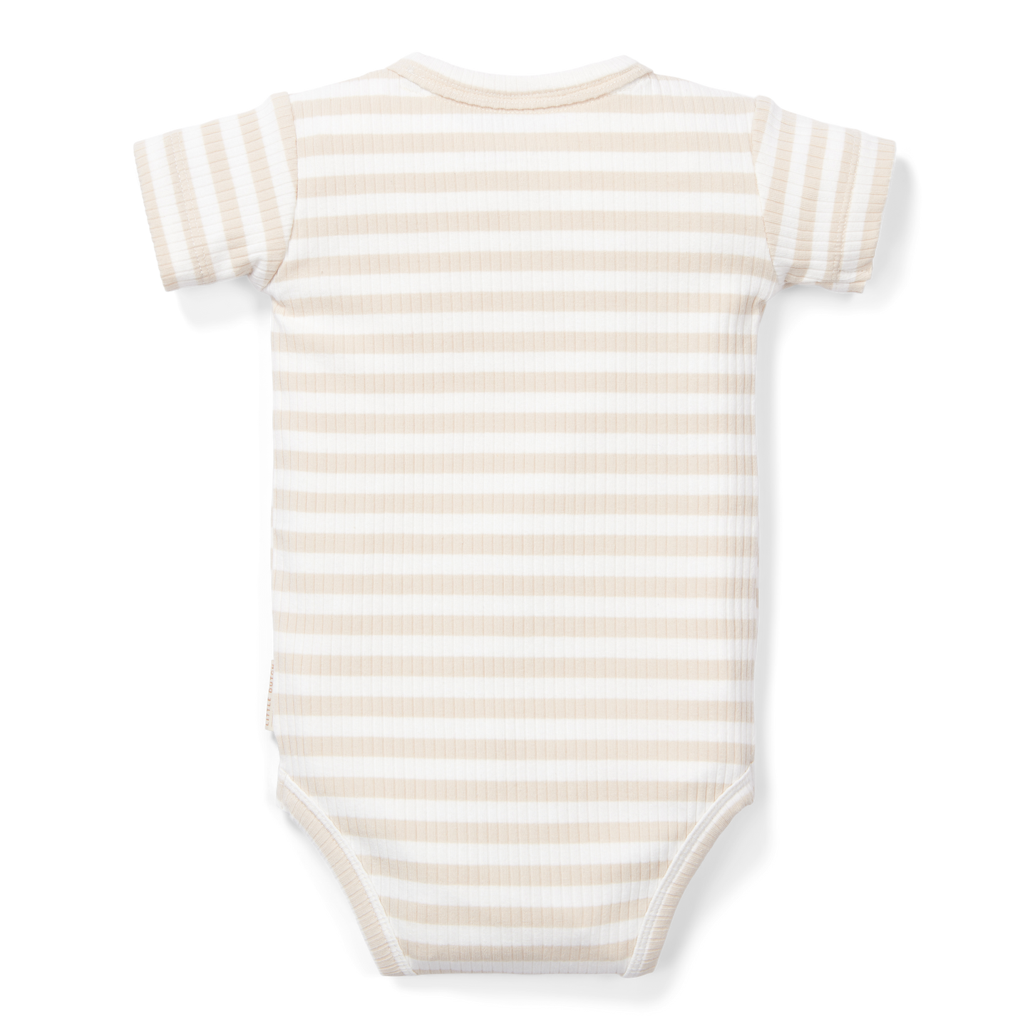 Romper short sleeve Stripe Sand/White