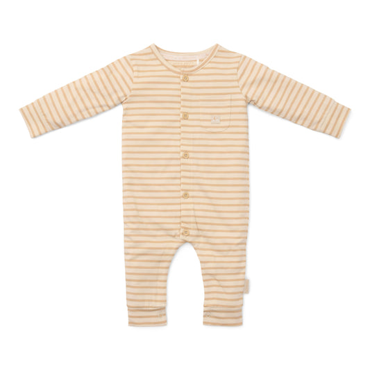 One Piece Pyjama Natural Stripes