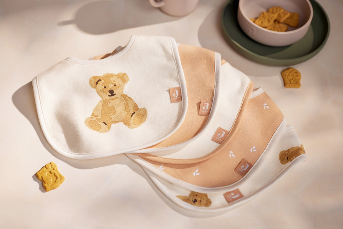 Bib - Teddy Bear/ Harvest - 5 Pieces