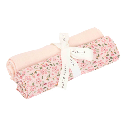 Swaddle doeken hydrofiel 70 x 70 Fairy Floral & Blossom