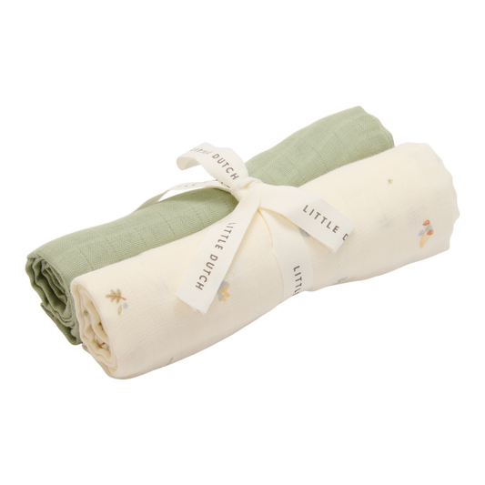 Swaddle doeken hydrofiel 70 x 70 Forest Treasures & Sage